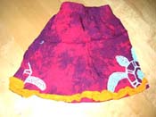 Clearance sale online wholesale store supply rayon tie-dye kids mini skirt